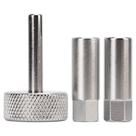 Tappet Valve Adjustment Tool Set, Tappet Valve Adjustment Wrench Tool Set, Valve Clearance Adjustable Wrenches, 3 Pcs with 8 & 9 mm Locknut Sockets with Square Driver for Motorcycles and ATVs