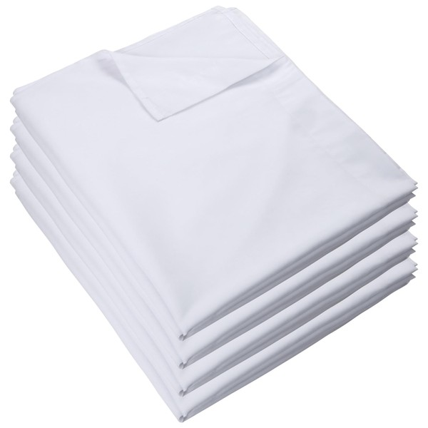 ZPECC ZPECC Twin Flat Sheet Only 4 Pack, Durable White