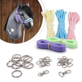 kullaloo Hobby Horse Headcollar Craft with Set in Pastel Colours (without instructions)