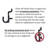 JSP Manufacturing Peg Board Non-Locking Plastic J Hook Style Hooks