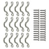 UPEYXDQR M5 Stainless Steel Bimini Top Hardware, 15Pcs Pad Eye