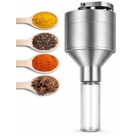 Juego de molinillo de especias de cocina | Molienda superfina | Molino de mano de precisión para molidos gruesos a finos consistentes - Kit de molinillo de pimienta - Plata