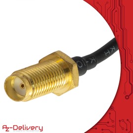 AZDelivery 5x IPEX to SMA Pigtail Coaxial Cable, SMA Connector Cable Female to UFL/u.FL/IPX/IPEX, RF Coax Adapter Pigtail Cable