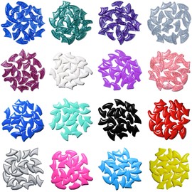 WQGVY 15 Colors / 150 pcs Cat Nail Caps | Cat Claw Covers with Adhesives and Applicators (M)