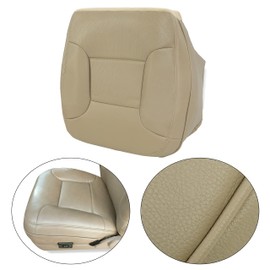 KUAFU Left Driver Side Bottom Seat Cover Compatible with 1992-1996 Ford Bronco Synthetic Leather Med Mocha Tan