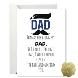 Lumoaster Father's Day Card for Dad, Funny Fathers Day Cards & Gifts for Dad from Son Daughter, Funny Fathers Day Card, Happy Father's Day Cards
