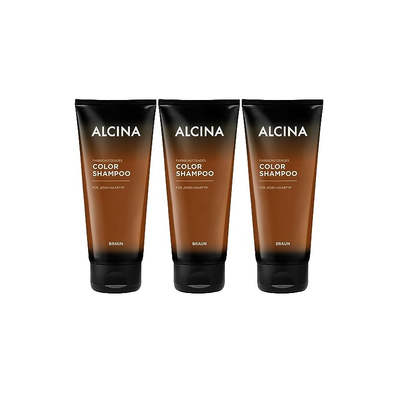 Alcina Colour Shampoo Brown 200 ml Pack of 3