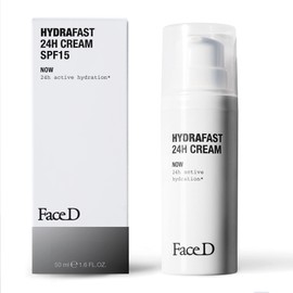 Face D - 24H Moisturising and Soothing Cream with Hyaluronic Acid and Vitamin C+E, SPF 15, 50 ml
