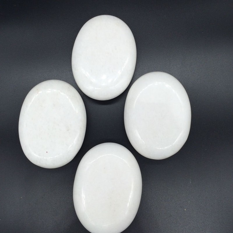 Zabrina 4 pcs Cold Stone Massage Stone Set Handcrafted Marble