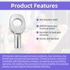 LJZP 16Pcs Wire Rope Eyelets Replacement End Terminal for 5mm/6mm