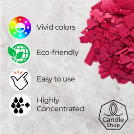 Candle Shop Candle Shop - Pink Color 2 oz - Dye Chips for Making Candles - Candle Wax Dye - A Great Choice of Colors
