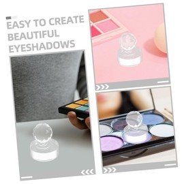 Beavorty Cosmetic Pressing Stamper Kit 2 Pack Acrylic Eye Shadow Stamper for Efficient Powder Packaging Space Saving