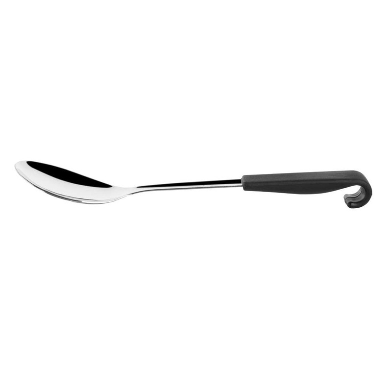 Vogue Professional Black-Handled Large Serving Spoon | 340mm | Stainless