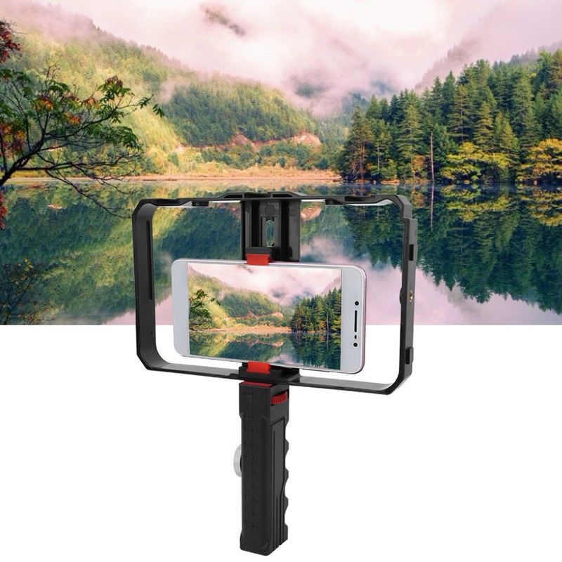 Universal Mobile Phone Handheld Cage Phone Stabilizer Live Shooting Follow