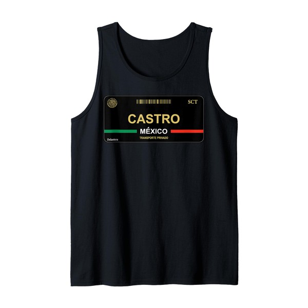 Apellido Castro License Plate Family Last Name Castro Tank Top