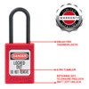Master Lock S32RED Red Dielectric Zenex thermoplastic Safety Padlock, 35mm