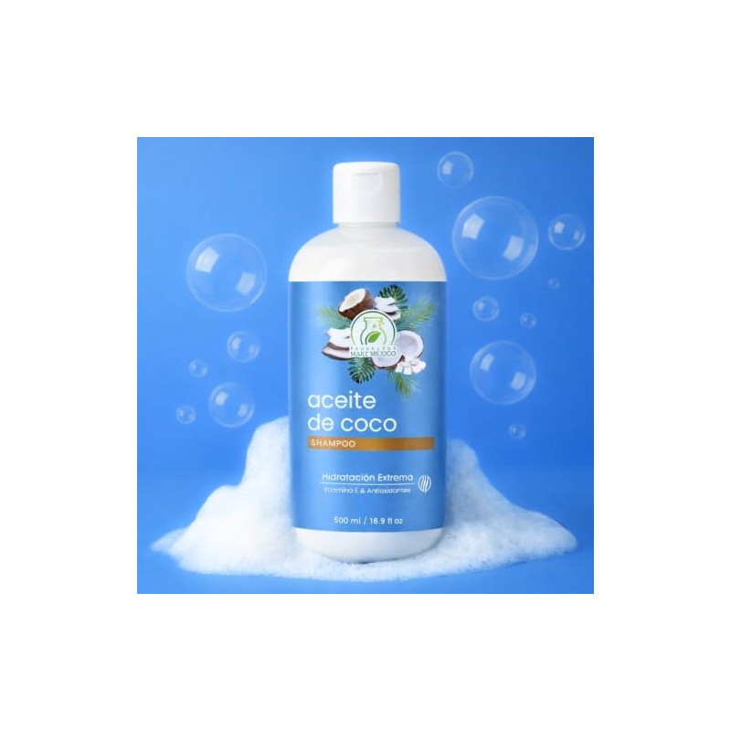 Shampoo Con Aceite De Coco Hidratante 500 Ml Productos Mart