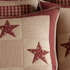Park Designs Red Sturbridge Patch Euro Sham