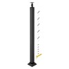 Square Iron Stair Balusters Post - Adjustable 270° Angle Bracket