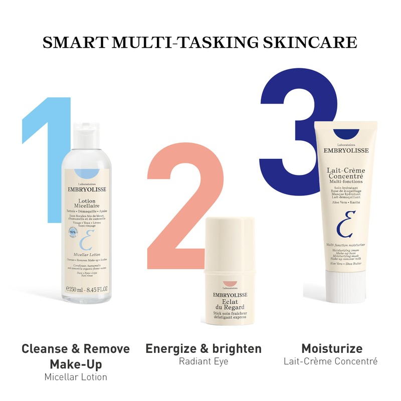 Embryolisse Micellar Lotion Makeup Remover for Sensitive Skin, Gentle Cleansing