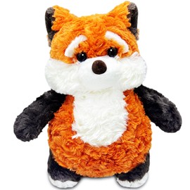 LoYuSenn Cute 10-Inch Fox Stuffed Animal Plush Toy Party Favors for Kids, Raccoon Stuffed Animal Plush Toys and Easter Basket Stuffers, Kawaii Fox Plushies Pillow for Girls, Boys
