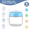 DRKIO 10 Oz Overnight Oats Containers with Lids - 4