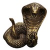 CORHAD Zodiac Snake Tea Table Ornament Sturdy Brass Statue for