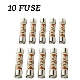 10x Fuses - 13A, 5A Pack, BS1362, Domestic Plug Fuse, Circuit Protection