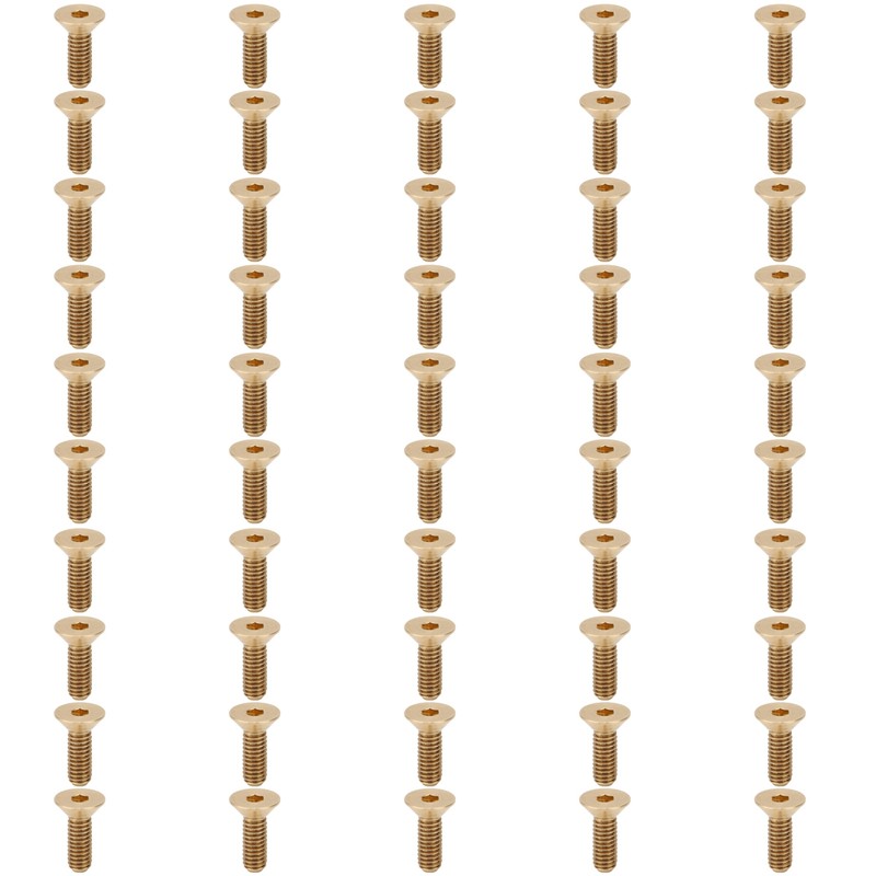 50Pcs Flat Hex Socket Screw Copper Countersunk Head Fastener Hardware