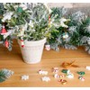 36Pcs Mini Christmas Ornaments Resin DIY Christmas Tree Hanging Decorations