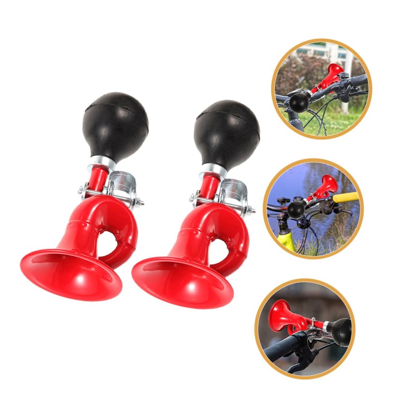 Outanaya 2Pcs Practical Bike Horn Lightweight Cycling Horn for Mountain