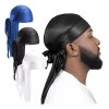 CONEJO MODA Seda Satén Larga Cola Pigtail Headwear Cap Bufanda