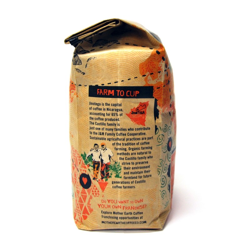 Mother Earth Coffee Organic Medium Roast Blend Whole Bean 32