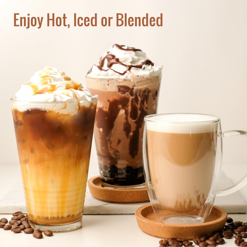 MOCAFE Charcoal Mocha Mix, 3-Pound Bag Instant Frappe Mix, Coffee