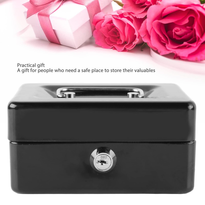 Fireproof Document Box with Key Lock, Secure Storage Box for