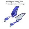 ESUPPORT Blue Universal Motorcycle Motorbike Bike 8mm 10mm Rear View