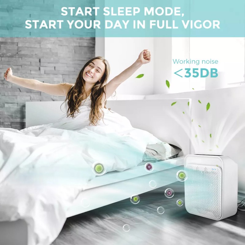EASEHOLD - K181 Air Purifier True HEPA Filter Ultra-Quiet Operation