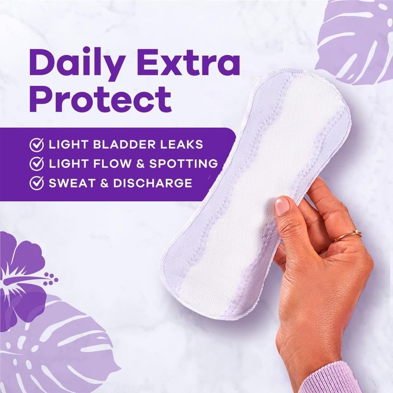 Always Anti-Bunch Xtra Protection, Panty Liners for Women, Light Absorbency,