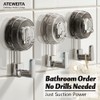 ATEWEITA Towel Hooks, No Drilling, Extra Strong Suction Cup Hook,