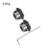 HARFINGTON 2pcs Bevel Gear 1.5M 20 Teeth 12mm Shaft Hole