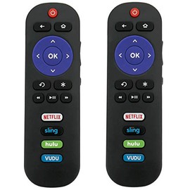 Pack of 2 Replace Remote Control Applicable for TCL Roku TV RC280 55FS4610R 40FS4610R 55US57 40FS3750 48FS3750 49FP110 55FS4610R 55US5800 40FS3850 32S305 40S305 32S850 32S3850 50UP120 55S401