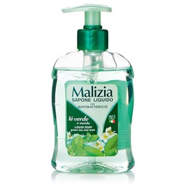 Malizia Velvet Liquid Soap with Pump 300 ml (Green tea and mint)