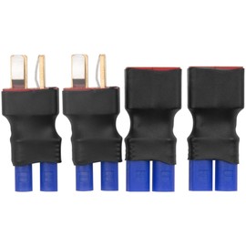 2Pairs Vgoohobby EC2 to T Plug Adapter Connector Female Male Plugs Adaptor for RC FPV Drone Car Boat Lipo NiMH Battery Charger ESC