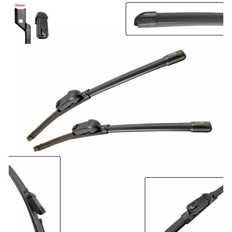 2MPLASTIC Front Windshield Wiper Blades For LEXUS RX350 2016-2024 RX450H