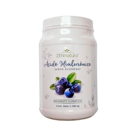 Zen Natura | Acido Hialuronico con Colageno Hidrolizado y Vitamina E | 1.1 KG | Con Aloe Vera, Omega 3 y Blueberry