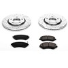 Power Stop K5244 Front Z23 Carbon Fiber Brake Pads with