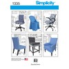 Simplicity Creative Patterns 1335 Chair Covers for Ikea and Realspace