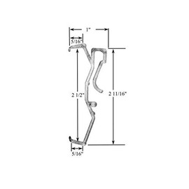Shade Doctor of Maine 2 1/2 inch Single Slat Valance Clips Style 63A for Horizontal Wood Mini Blinds from (6)