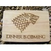 Game of Thrones Gift Wooden Chopping Cutting Cheese Board Dinner