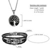 Cupimatch Pendant Necklace Bracelet Set: Stainless Steel Tree of Life